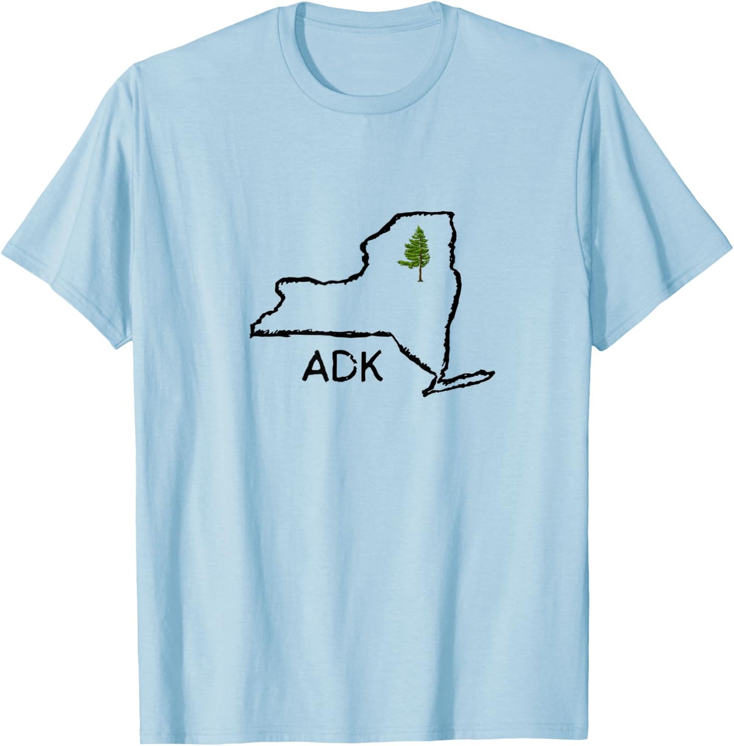Adk Ny T-Shirt - T-Shirt | Light Blue