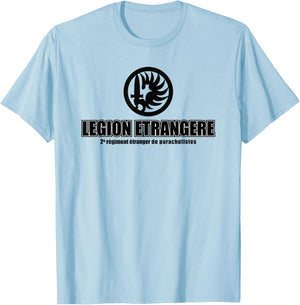 French Foreign Legion Paratrooper T shirt - 2 Rep T-Shirt - T-Shirt | Light Blue
