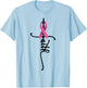 Faith Cross Warrior Survivor Pink Ribbon Breast Cancer T-Shirt - T-Shirt | Light Blue