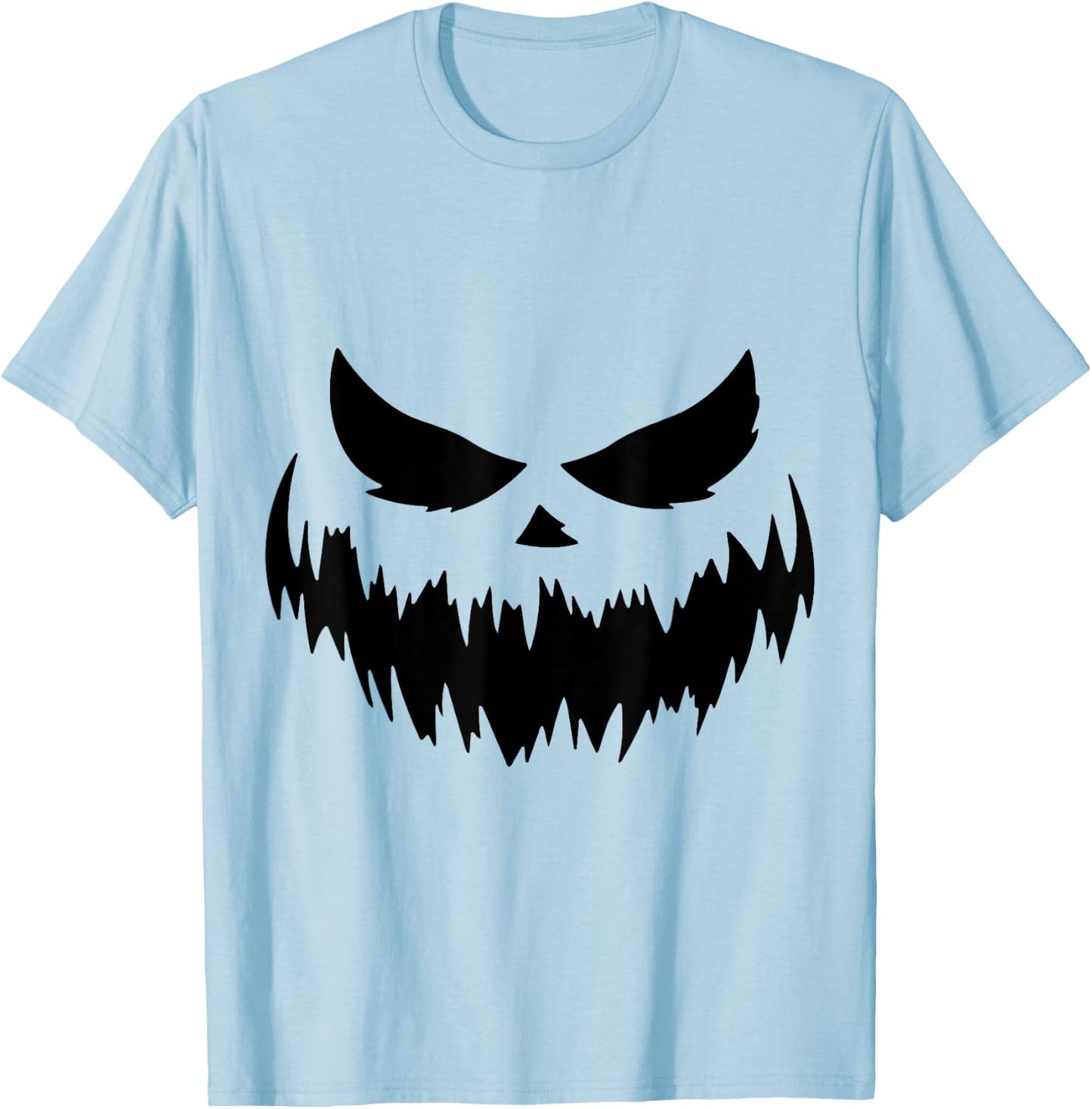 Pumpkin Jack O Lantern Face Jackolantern T-Shirt - T-Shirt | Light Blue