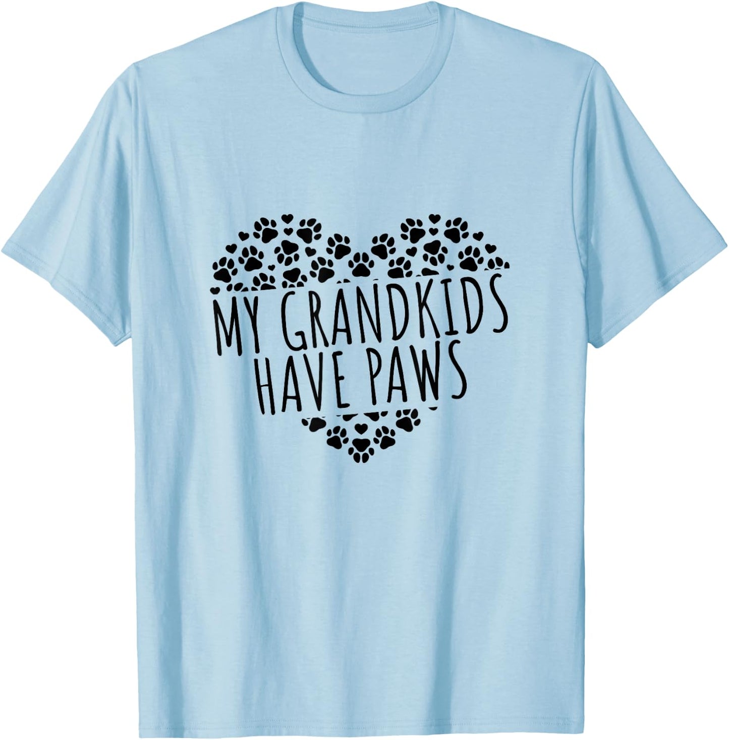 My Grandkids Have Paws Dog Grandparents T-Shirt - T-Shirt | Light Blue