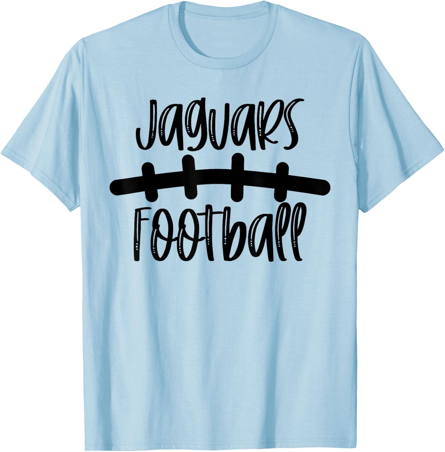Jaguars Football School Spirit Team Mascot Game Night T-Shirt - T-Shirt | Light Blue