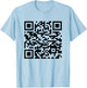 Funny QR President Trump Dancing Scan And Dance ( 2 Side) T-Shirt - T-Shirt | Light Blue