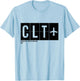 CLT Charlotte North Carolina USA Airport Code Travel T-Shirt - T-Shirt | Light Blue