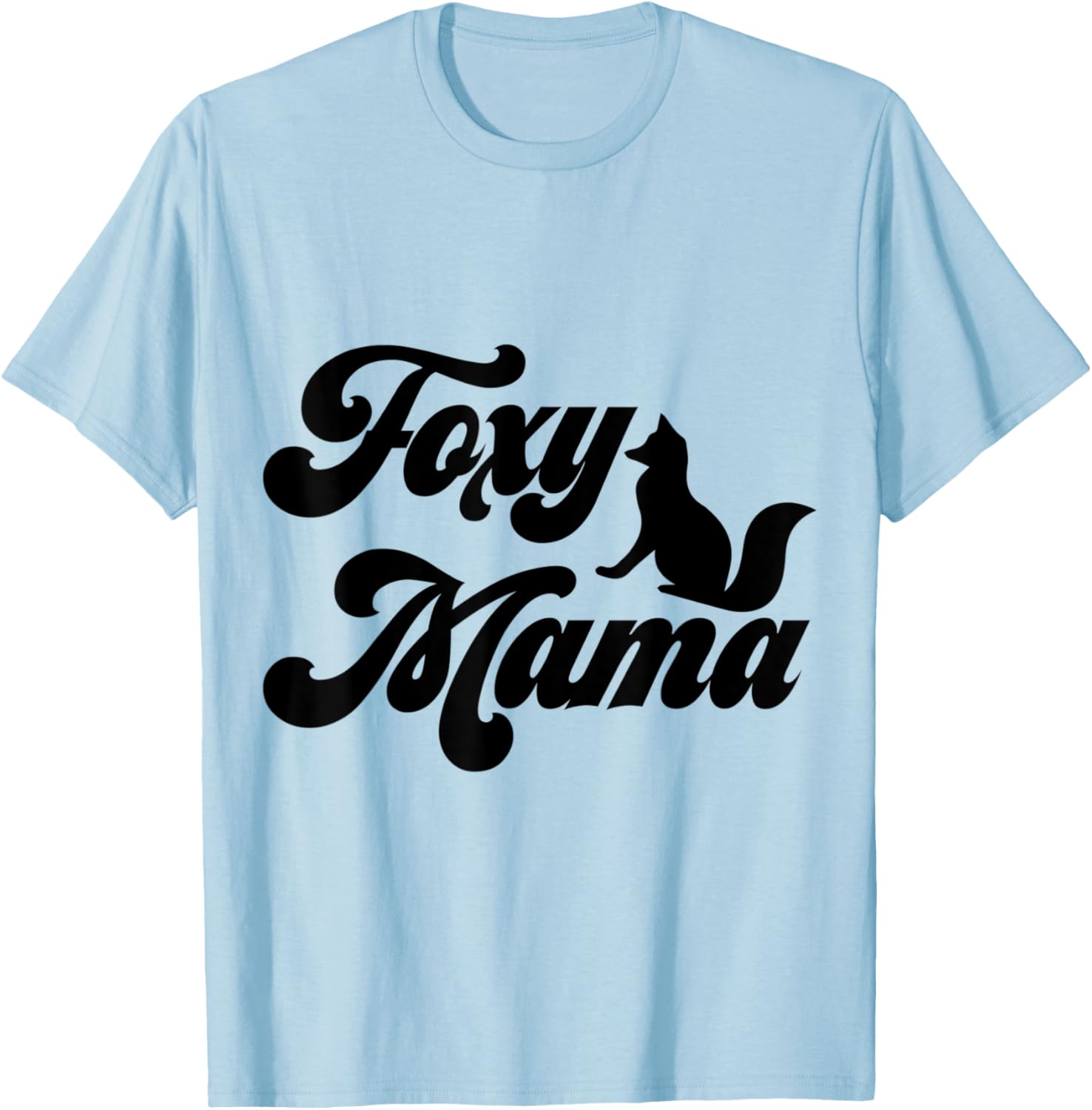 Pet Cute Cute Fennec Foxes Mama Mom Animals Foxy T-Shirt - T-Shirt | Light Blue