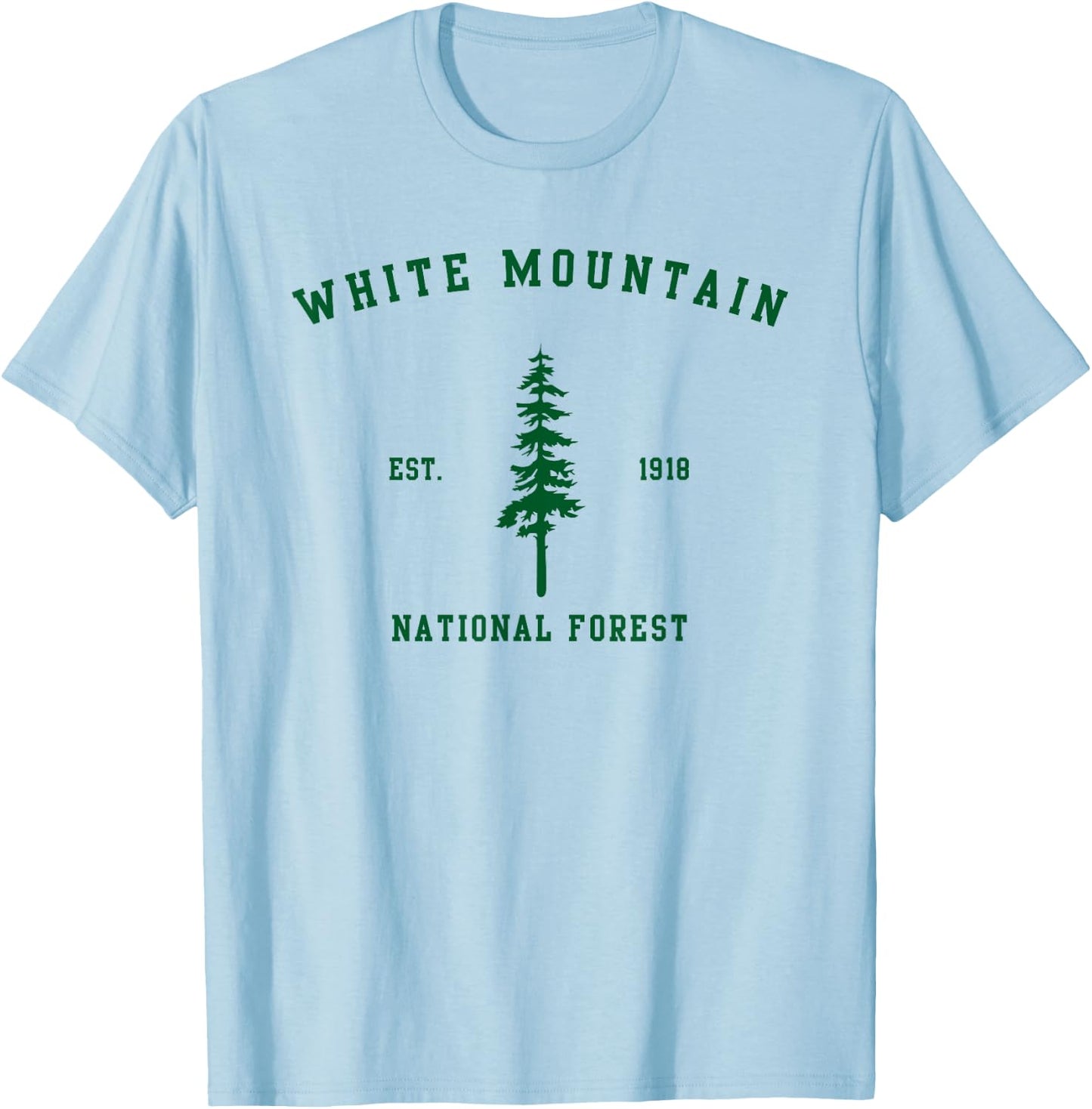 White Mountain National Forest Explore New Hampshire T-Shirt - T-Shirt | Light Blue