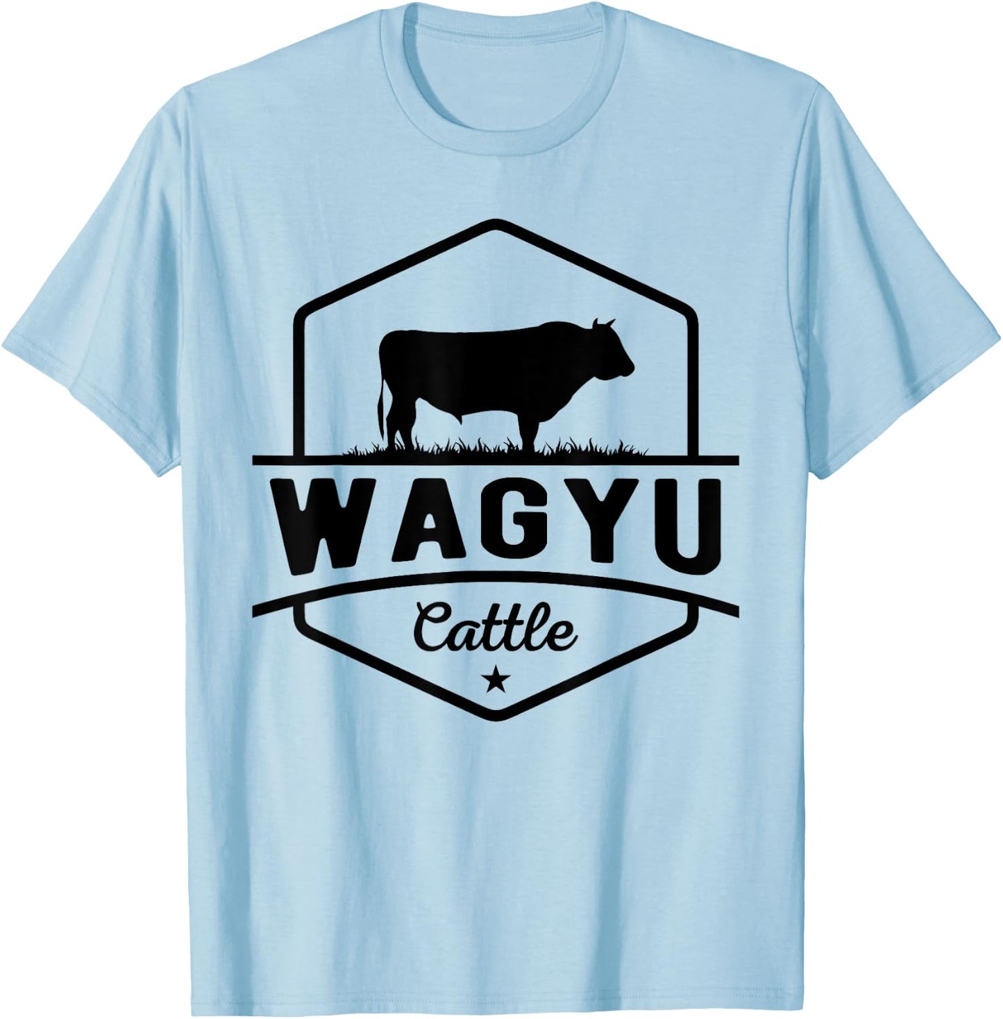 Cow Farmer - Wagyu Cattle T-Shirt - T-Shirt | Light Blue