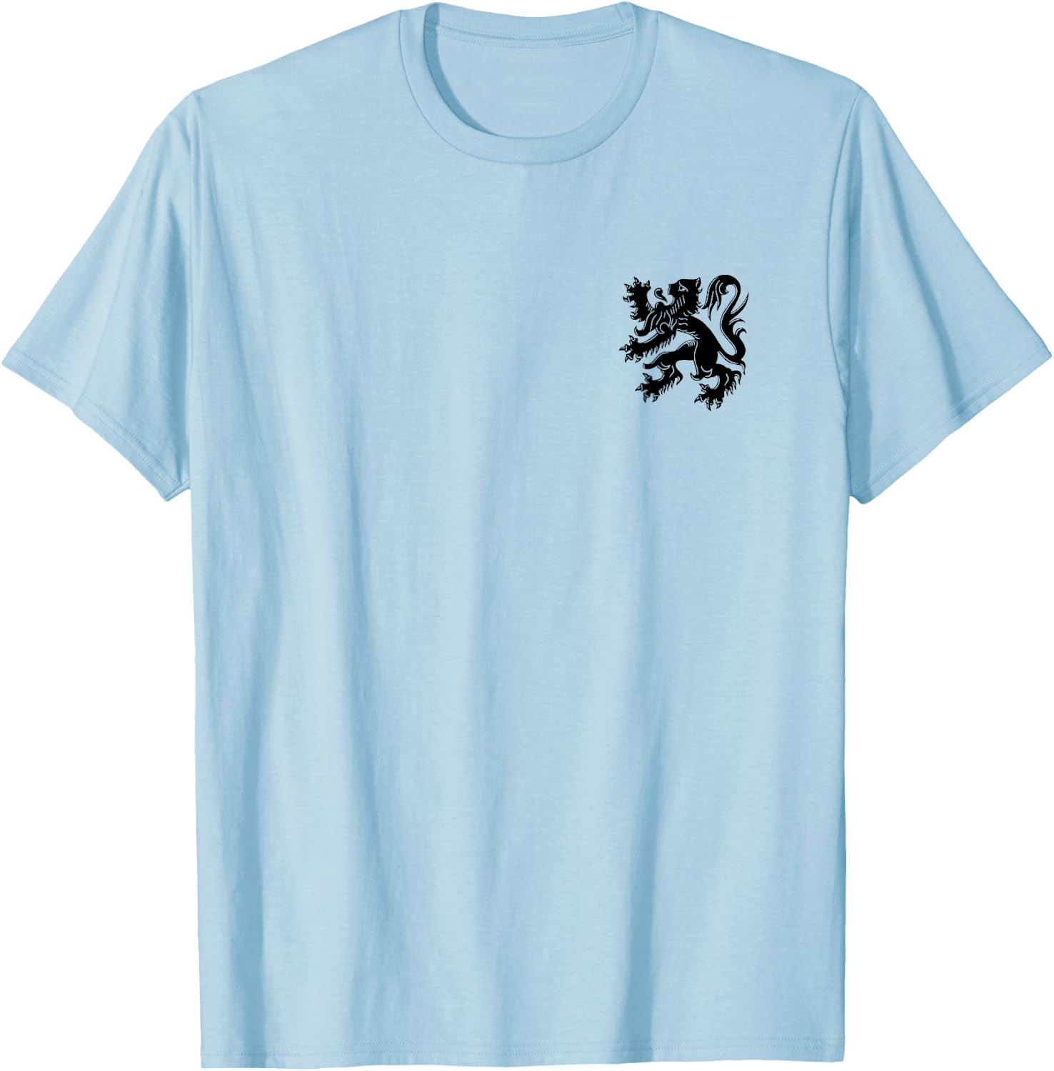Flanders Belgium Flag Flemish Lion Brussels T-Shirt - T-Shirt | Light Blue