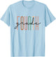 Fourth Grade Girls Boys Teacher Team 4th Grade Squad T-Shirt - T-Shirt | Light Blue