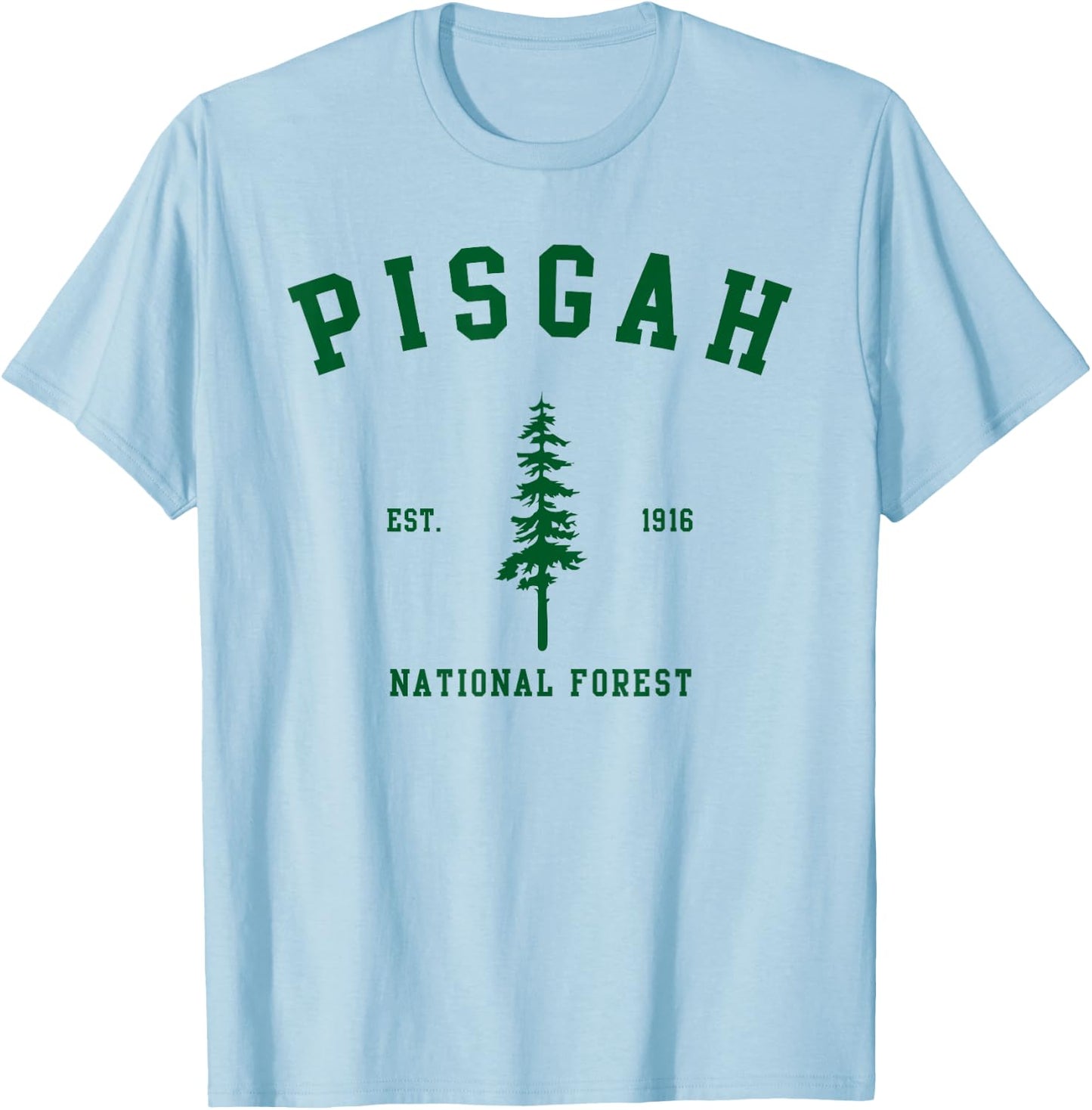 Pisgah National Forest Explore North Carolina T-Shirt - T-Shirt | Light Blue