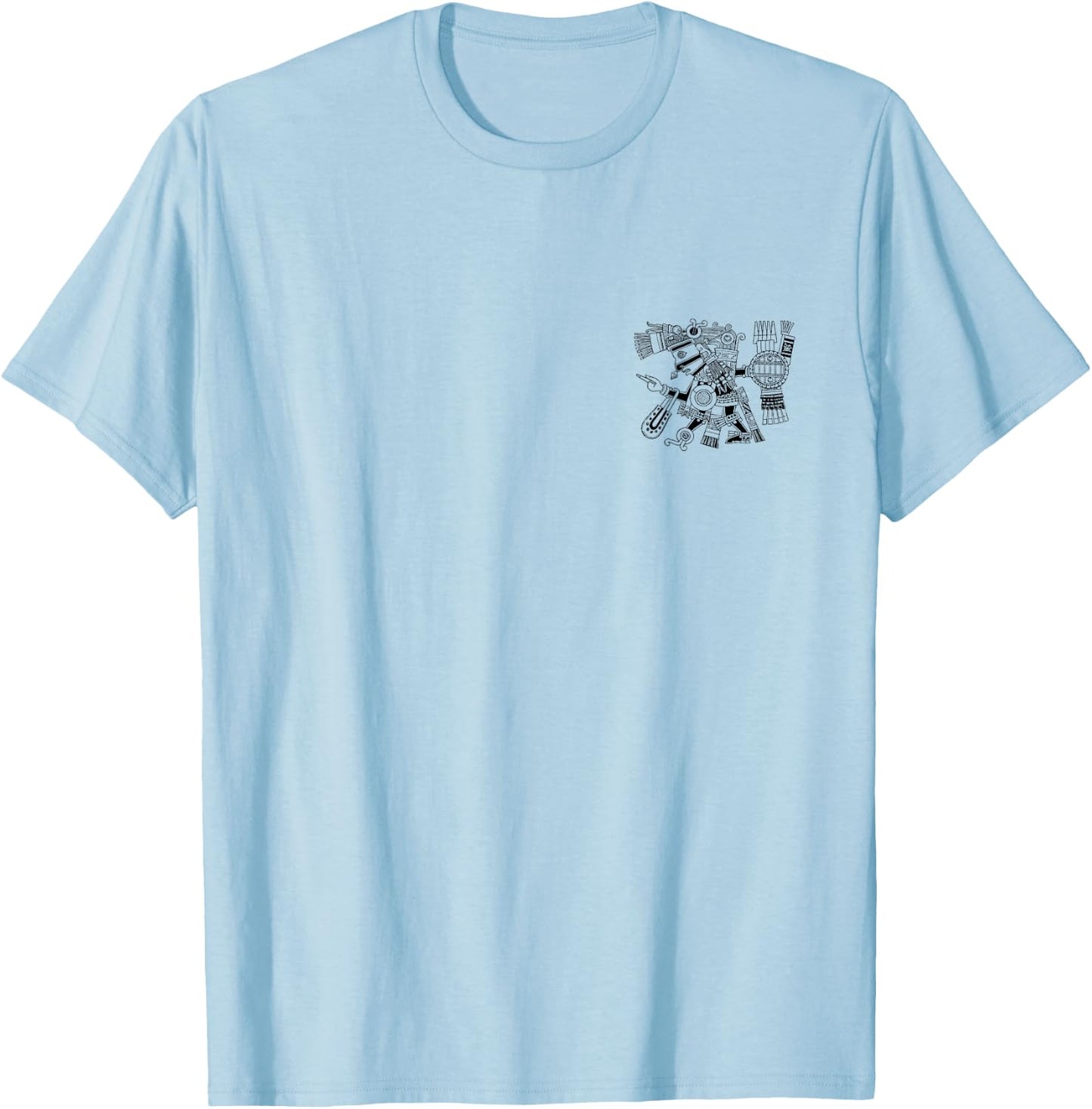 Maya patron deity Tezcatlipoca warrior Aztec Indians Mexico T-Shirt - T-Shirt | Light Blue