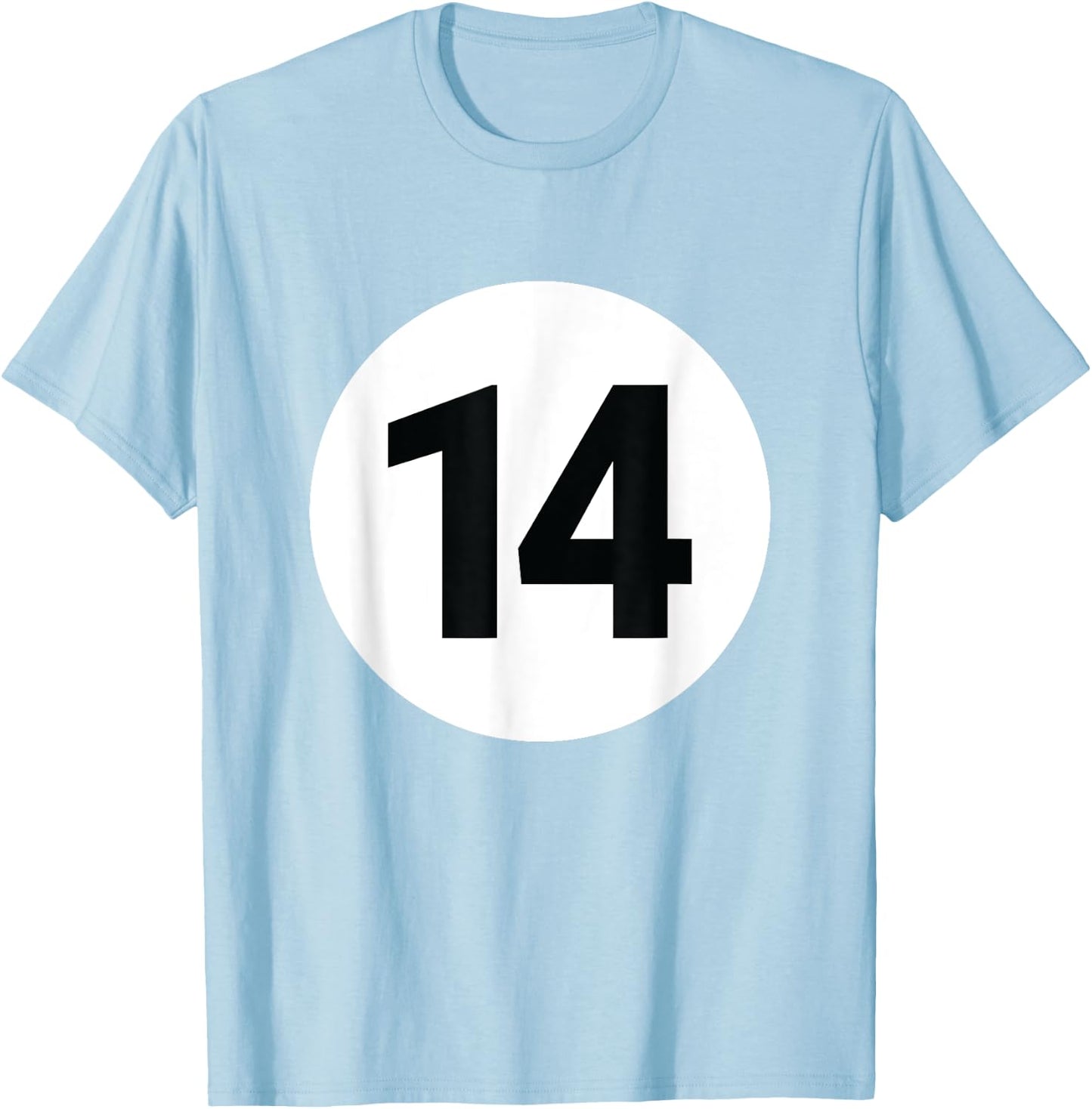 8 Pool Ball 14 Billiards Costume Halloween Group Matching T-Shirt - T-Shirt | Light Blue
