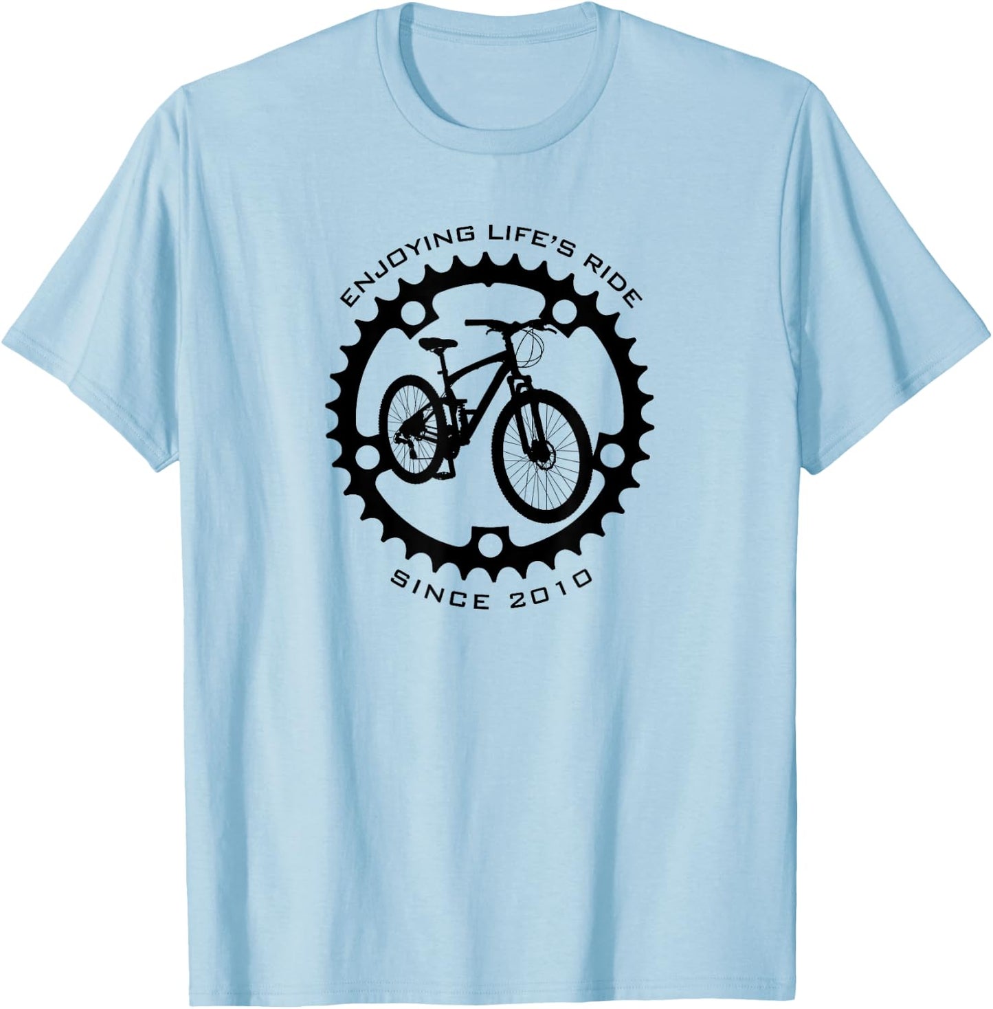 15 Year Old Mountain Biker Biking 2010 15th Birthday T-Shirt - T-Shirt | Light Blue