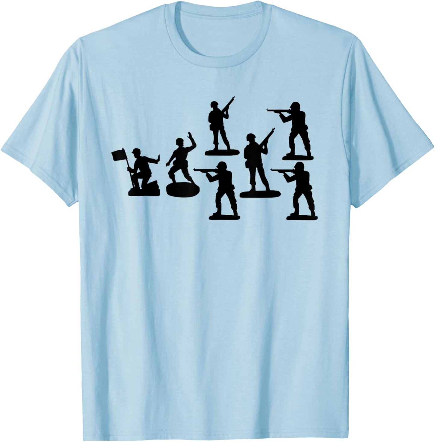 Toy Soldiers | Cute Little Lovers Gift T-Shirt - T-Shirt | Light Blue