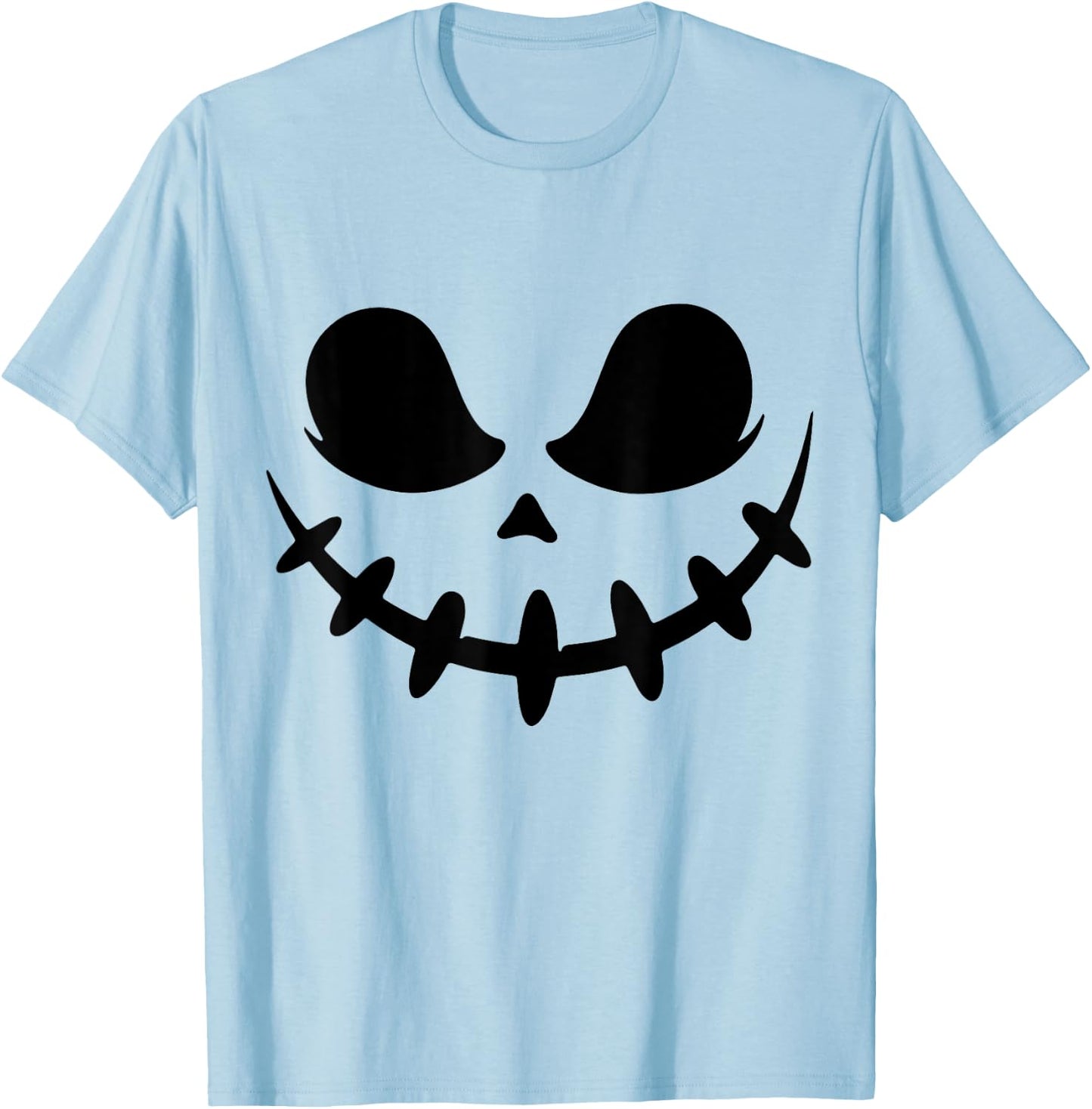 Pumpkin Jack O Lantern Face Jackolantern T-Shirt - T-Shirt | Light Blue