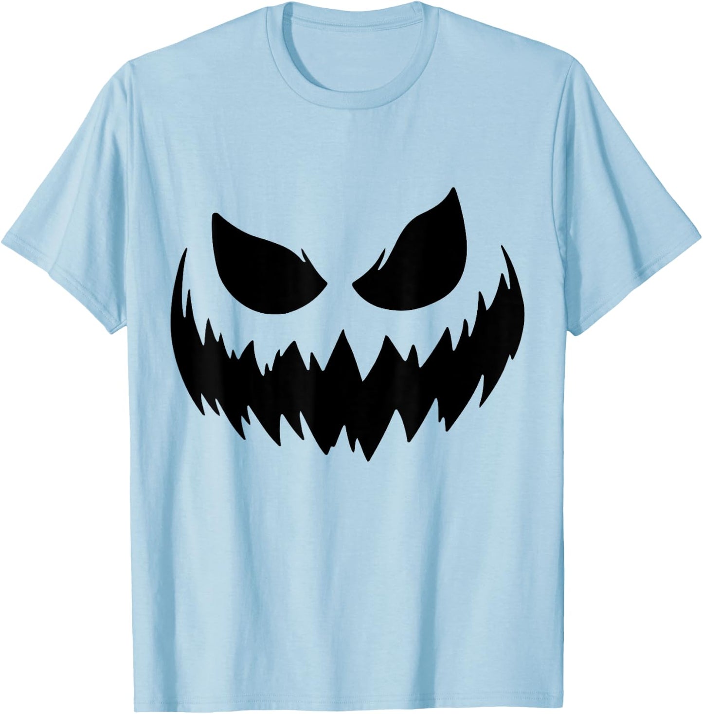 Pumpkin Jack O Lantern Face Jackolantern T-Shirt - T-Shirt | Light Blue
