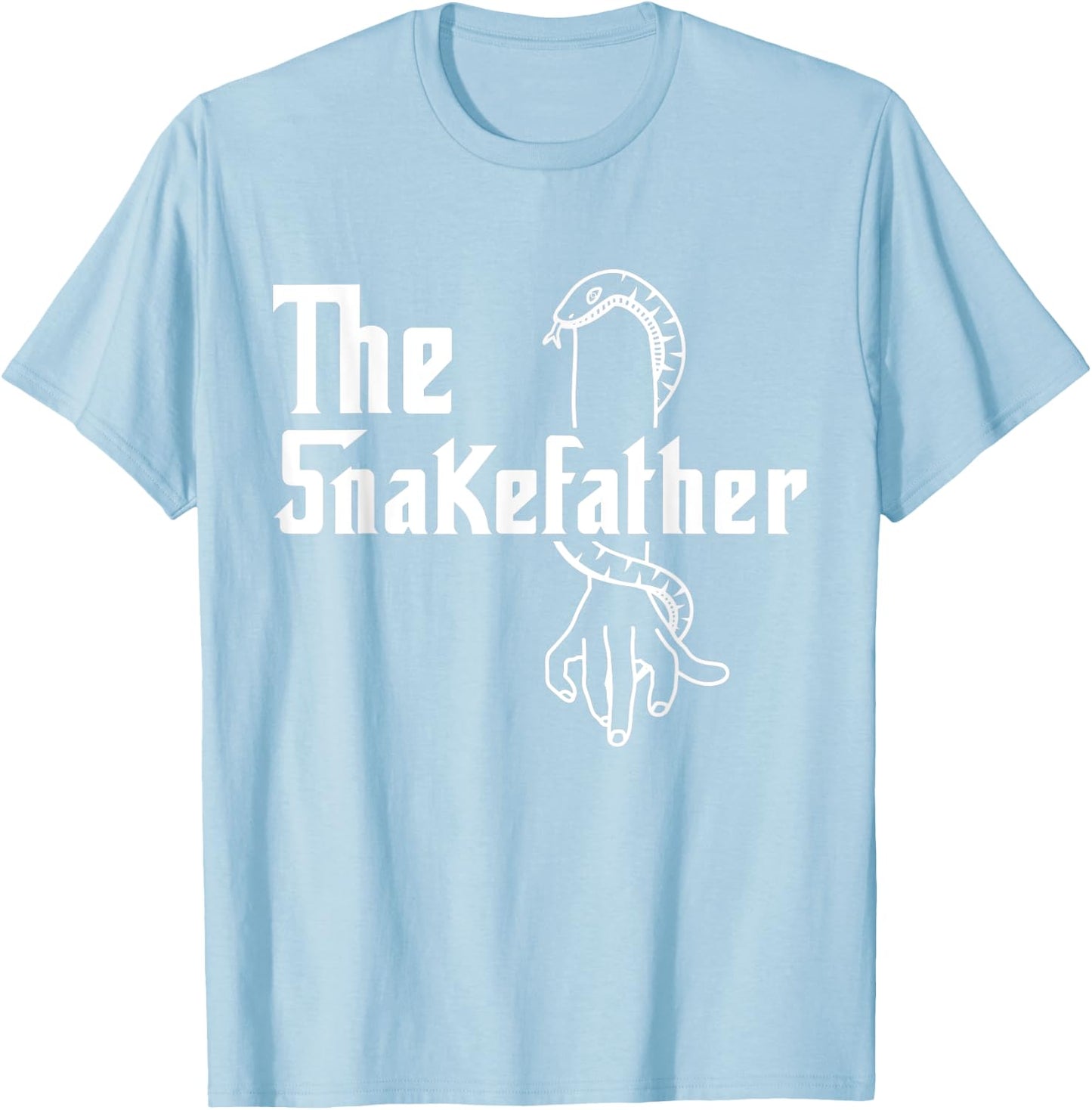 The Snakefather Best Dad Ever Fatherhood Cobra Phyton T-Shirt - T-Shirt | Light Blue