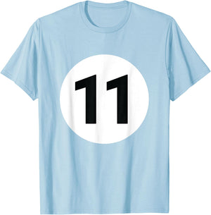 8 Pool Ball 11 Billiards Costume Halloween Group Matching T-Shirt - T-Shirt | Light Blue