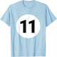 8 Pool Ball 11 Billiards Costume Halloween Group Matching T-Shirt - T-Shirt | Light Blue