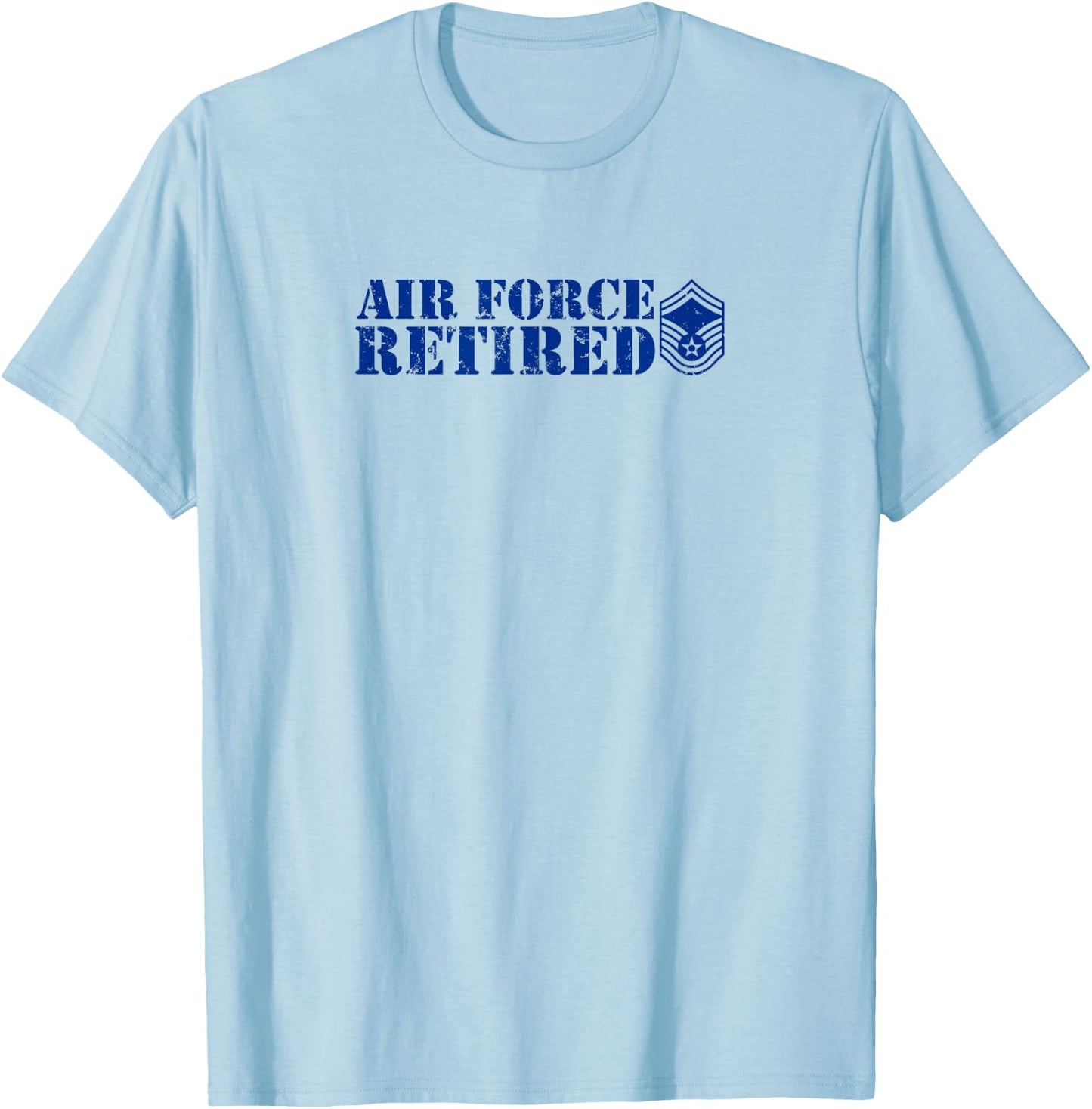 Air Force Senior Master Sergeant (SMSgt) T-Shirt - T-Shirt | Light Blue