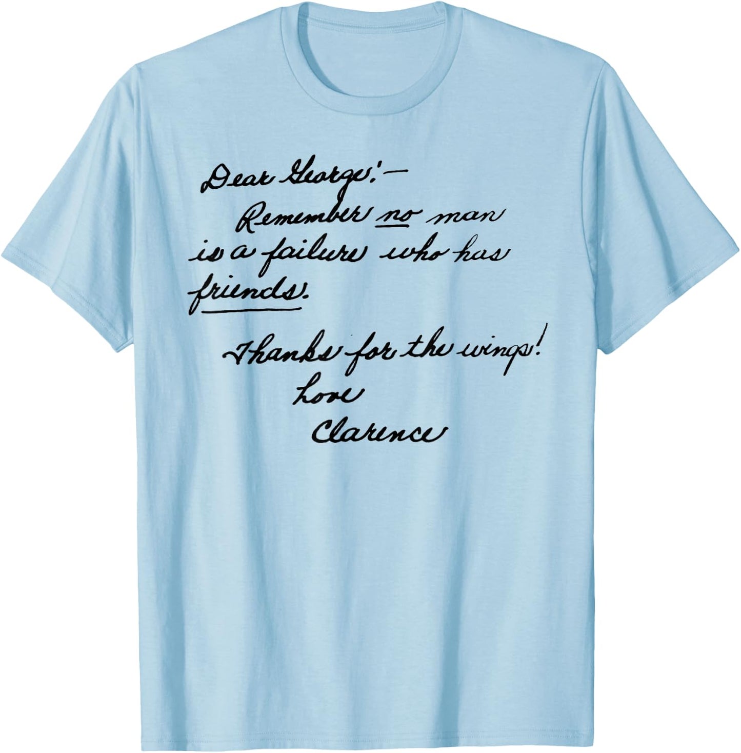 Pottersville Vintage Christmas Classic It's a Wonderful Life T-Shirt - T-Shirt | Light Blue