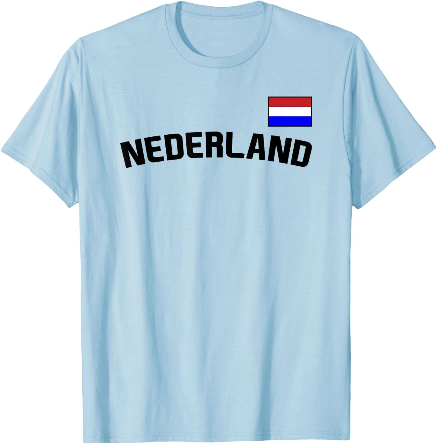 Nederland Flag Dutch Pride Netherlands International Country T-Shirt - T-Shirt | Light Blue