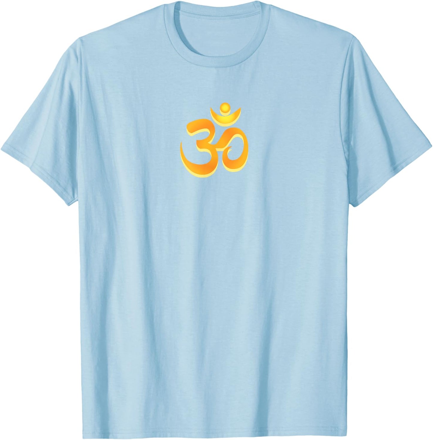 Om Aum Omkara Symbol - Zen Spiritual Peace Yoga Meditation T-Shirt - T-Shirt | Light Blue
