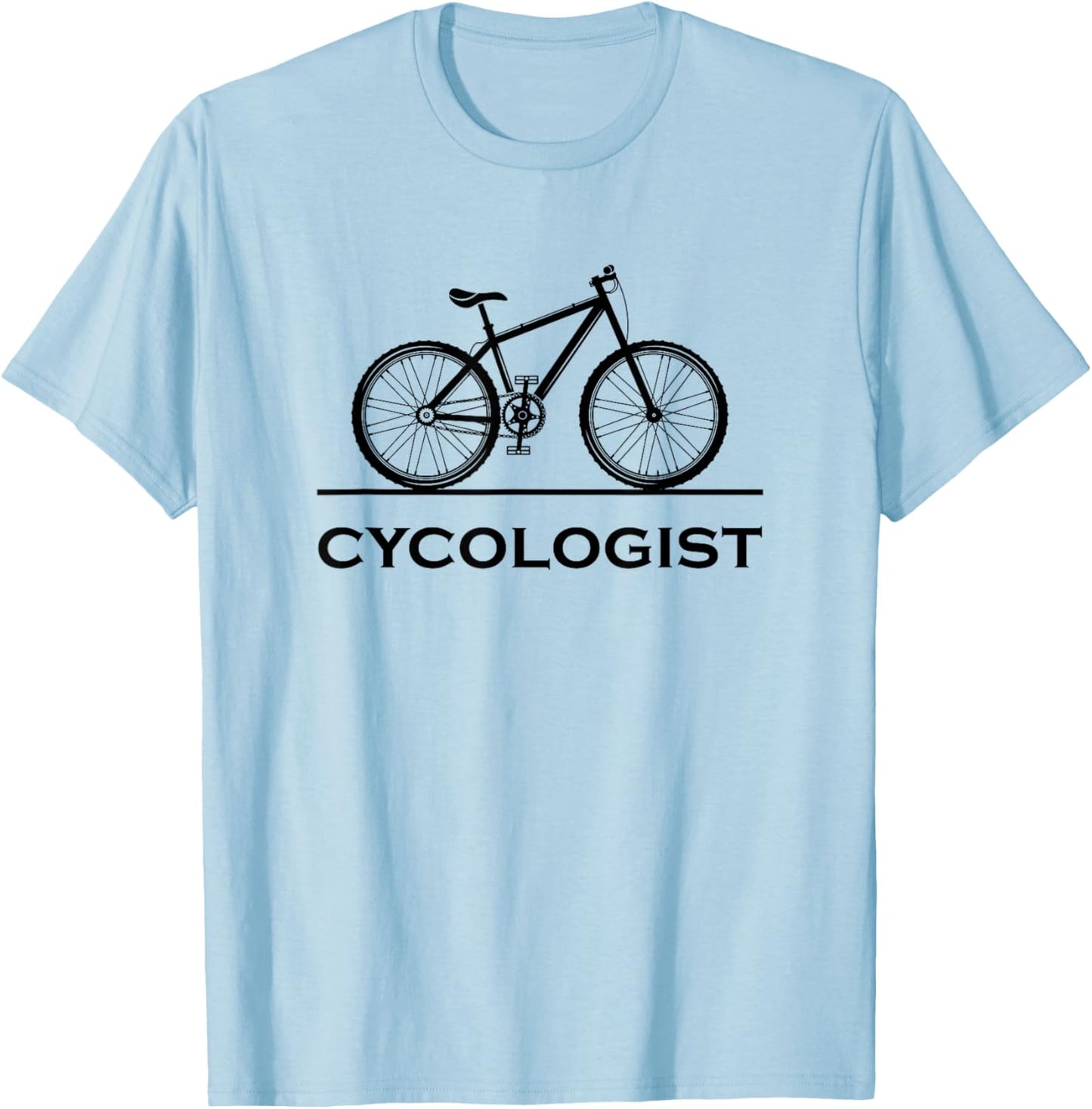 Cycologist Shirt Funny MTB Cycling Gift Bike Cycology T-Shirt - T-Shirt | Light Blue