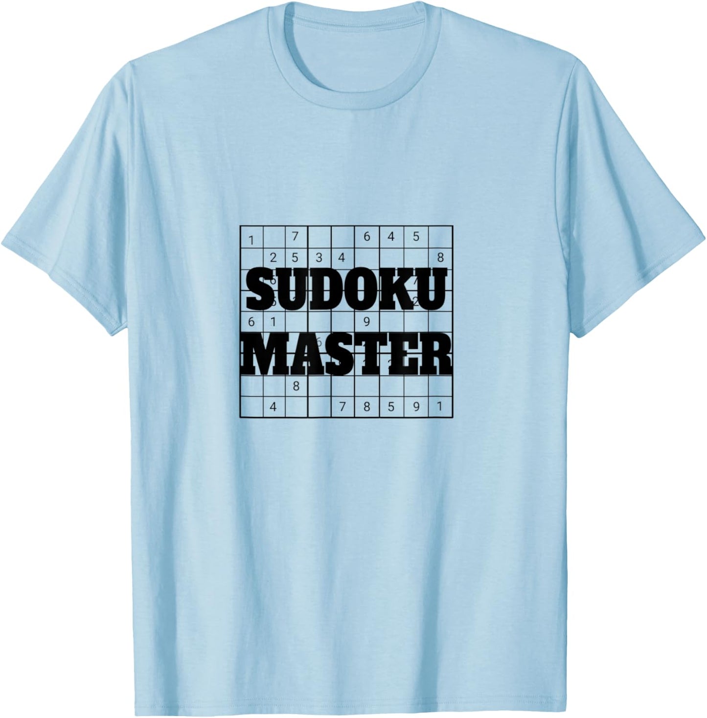 Sudoku Master for Seniors Puzzle Game Professional Player T-Shirt - T-Shirt | Light Blue
