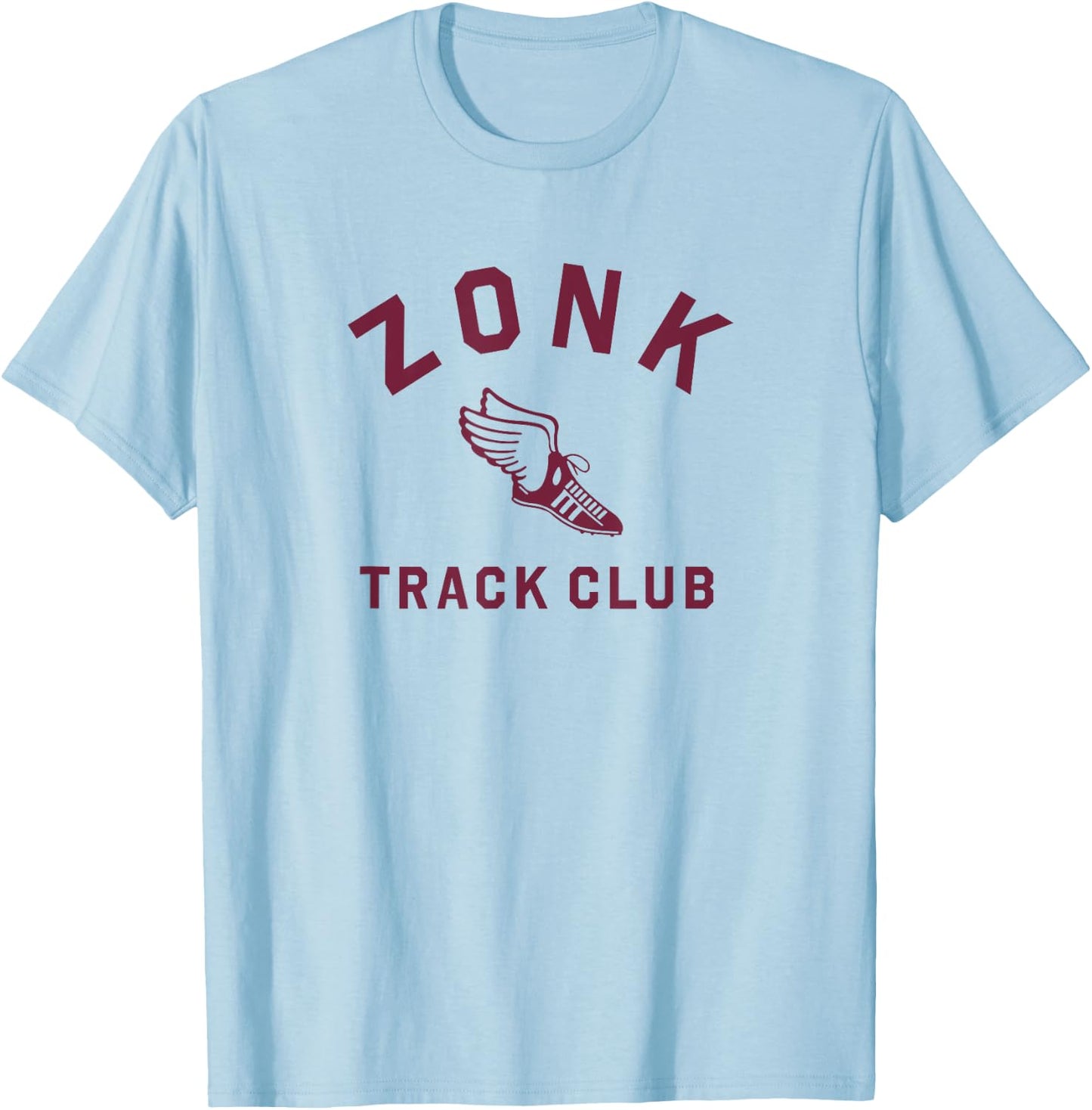 Inkfidel | Zonk Track Club T-Shirt - T-Shirt | Light Blue