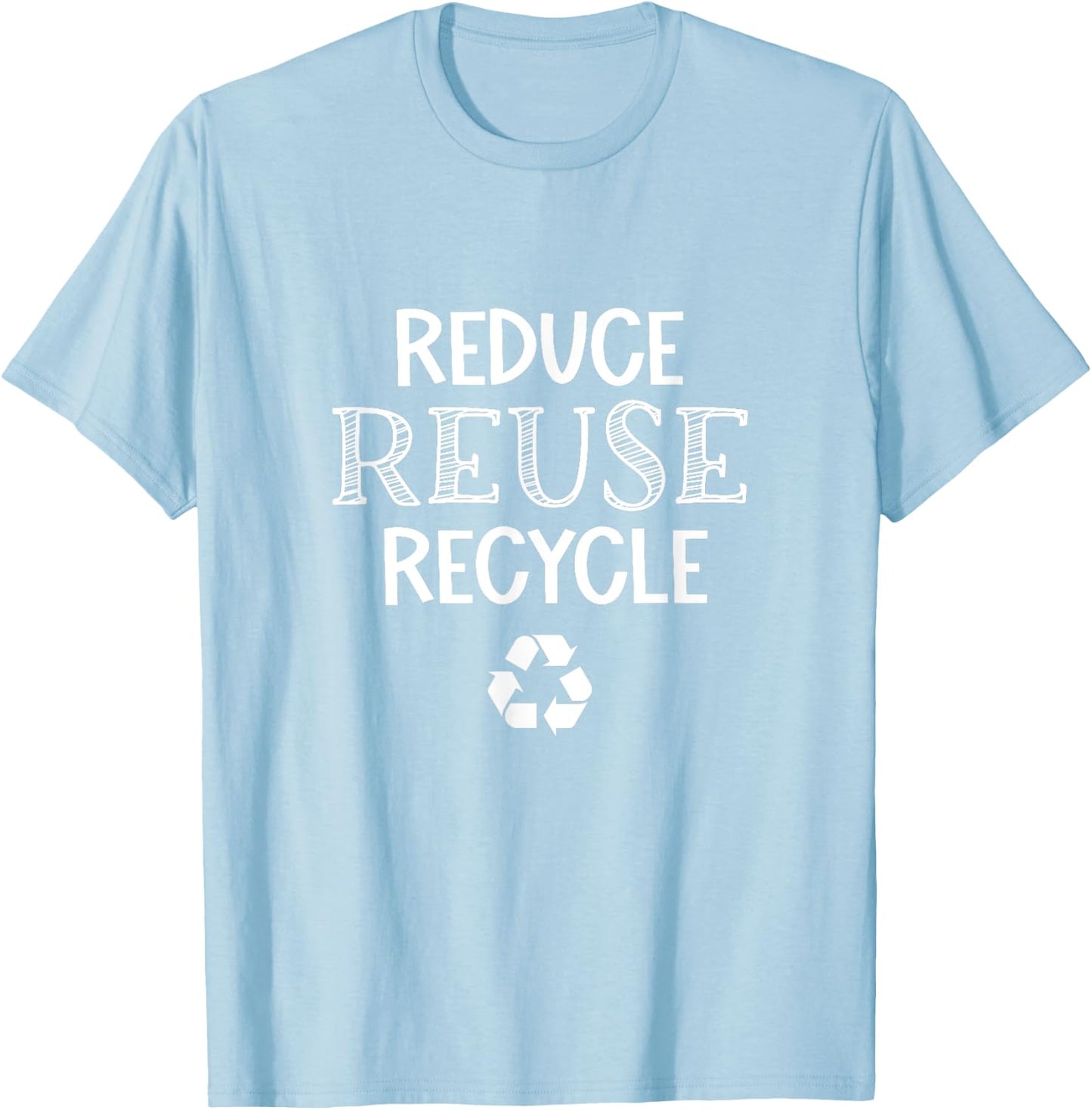 Earth Day Arbor Day Garbage Truck Reduce Reuse Recycle T-Shirt - T-Shirt | Light Blue
