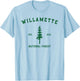 Willamette National Forest Explore Oregon T-Shirt - T-Shirt | Light Blue