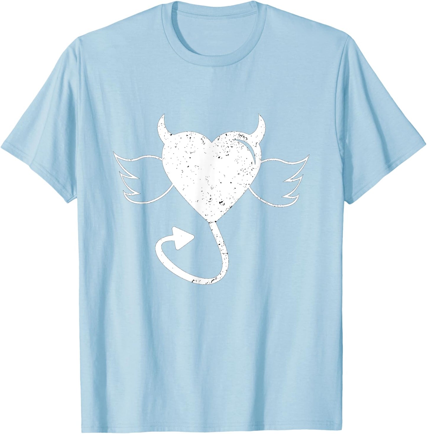 Naughty Devil Heart Valentines Day T-Shirt - T-Shirt | Light Blue