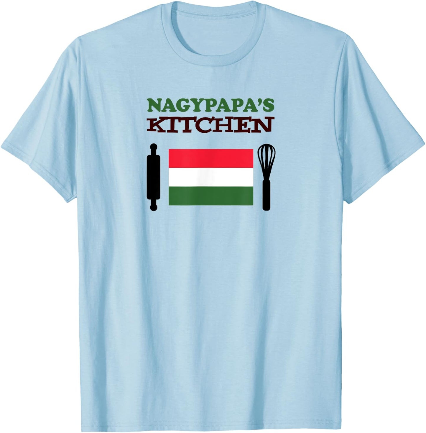 Nagypapa's Kitchen Hungarian Grandpa T-Shirt - T-Shirt | Light Blue
