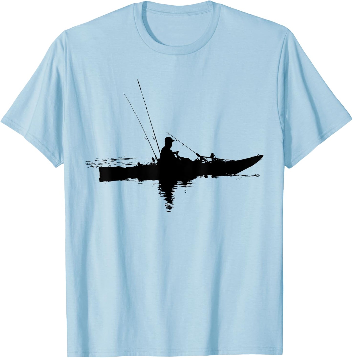 Kayak Fishing | Kayaking T-Shirt - T-Shirt | Light Blue