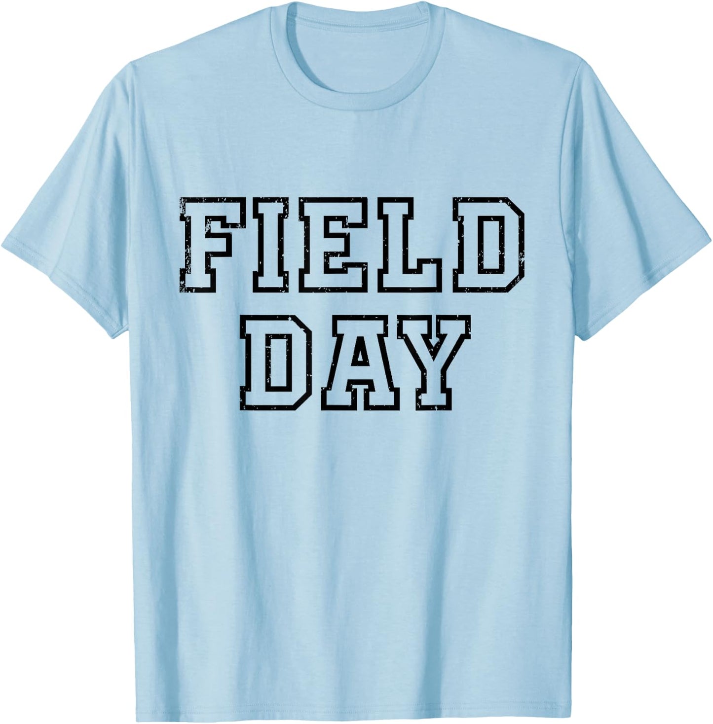 Field Day 2025 For school teachers kids and family yellow T-Shirt - T-Shirt | Light Blue