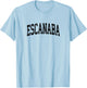 Escanaba Michigan MI Vintage Athletic Sports Black Design T-Shirt - T-Shirt | Light Blue