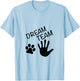 Dream Team Hand Paw Dog Men Women T-Shirt - T-Shirt | Light Blue