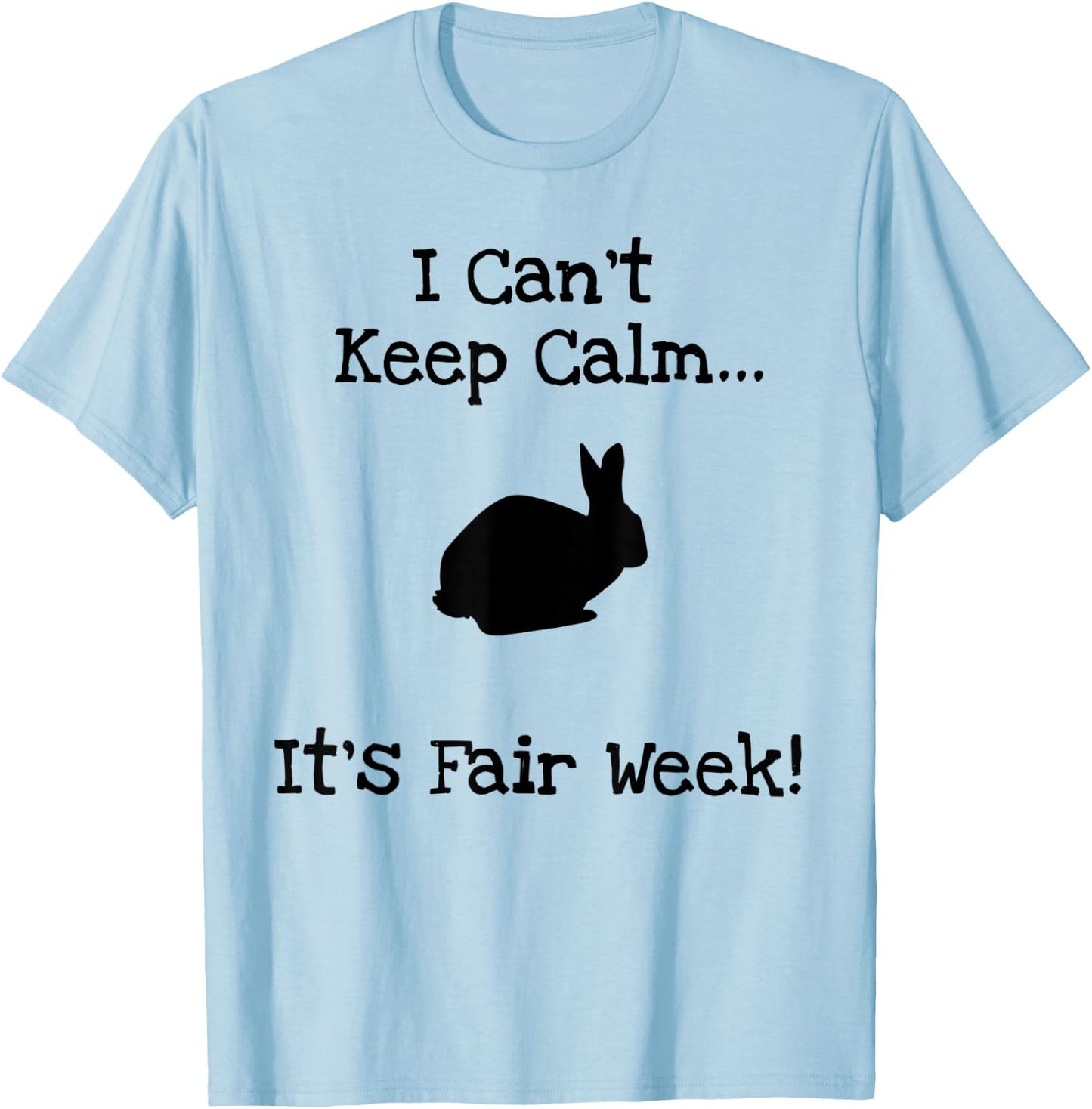 Funny State County Fair Livestock Show Farm Animal Rabbit T-Shirt - T-Shirt | Light Blue