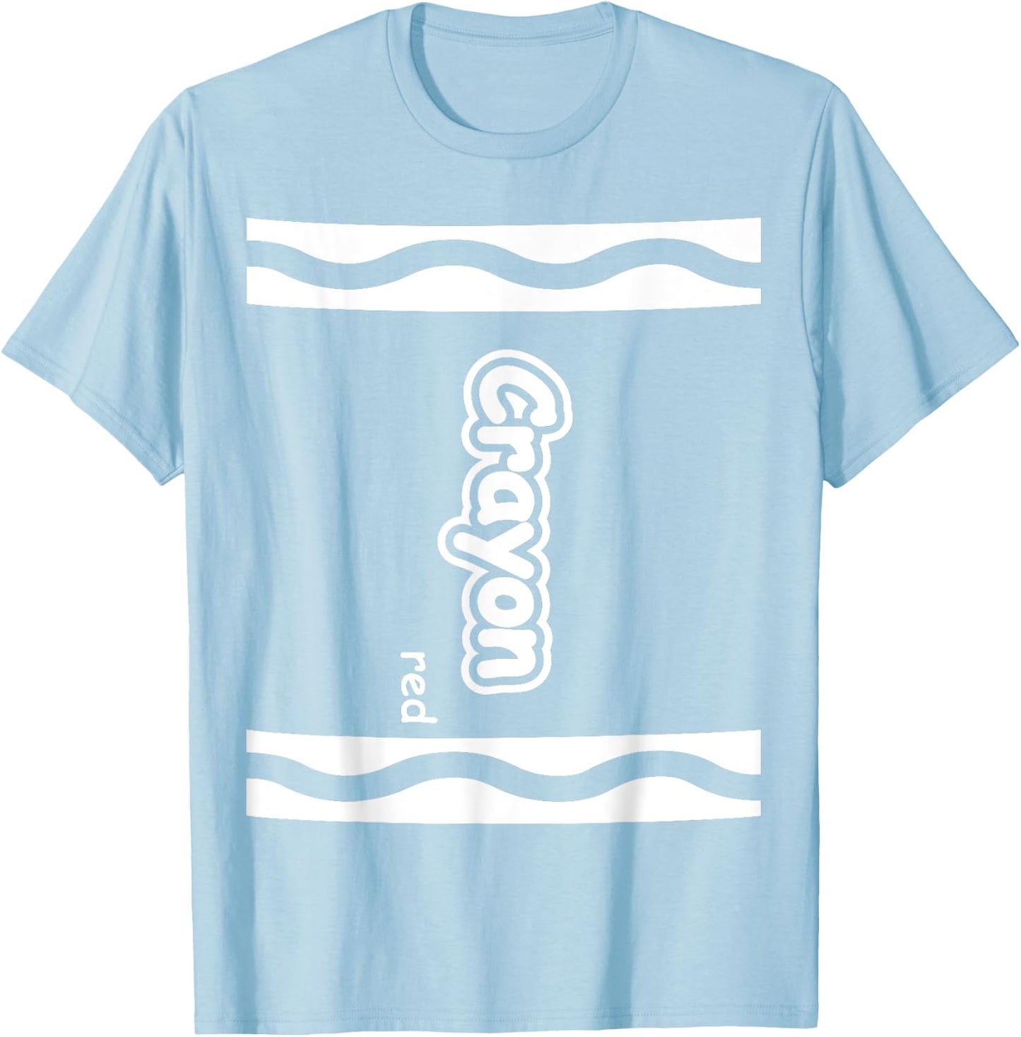 Red Crayon Easy Halloween Costume Cute (Dark) T-Shirt - T-Shirt | Light Blue