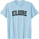 Kilgore Texas TX Vintage Athletic Sports Black Design T-Shirt - T-Shirt | Light Blue