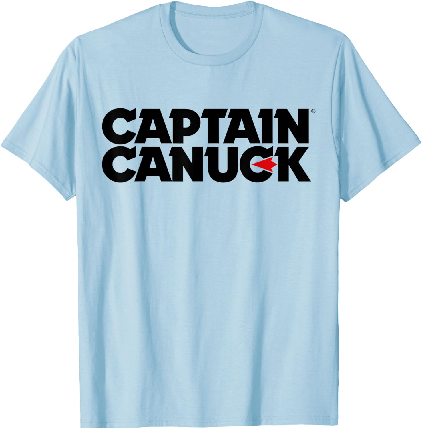 Captain Canuck Black Logo T-Shirt - T-Shirt | Light Blue