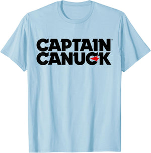 Captain Canuck Black Logo T-Shirt - T-Shirt | Light Blue