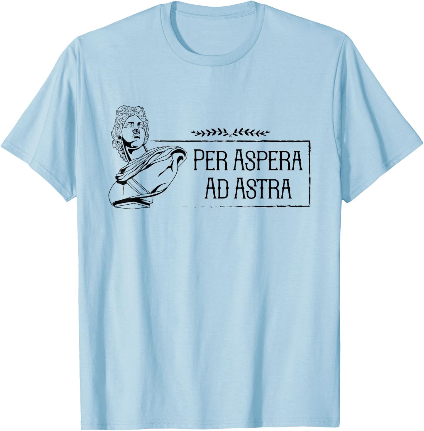 Latin saying - Per Aspera Ad Astra T-Shirt - T-Shirt | Light Blue