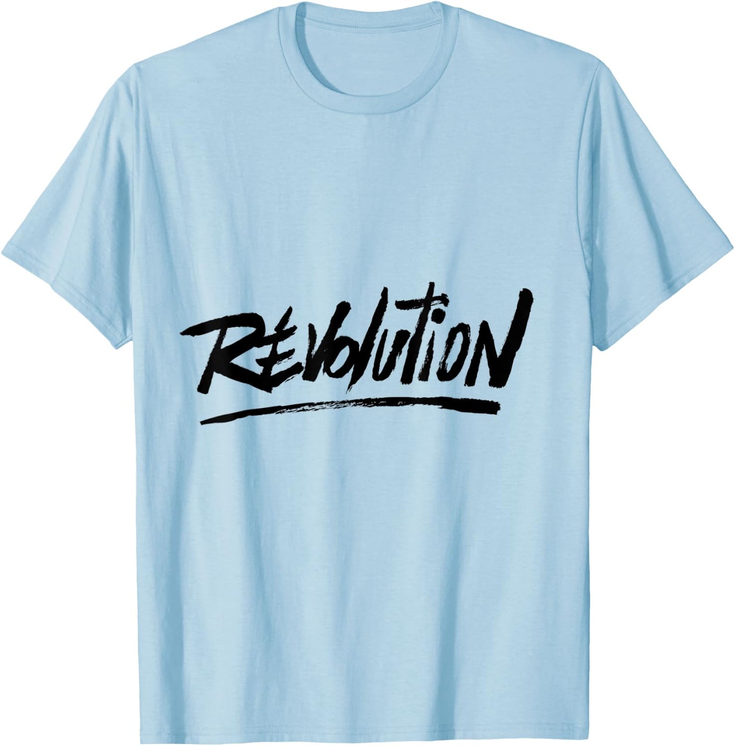 Revolution Word T-Shirt - T-Shirt | Light Blue