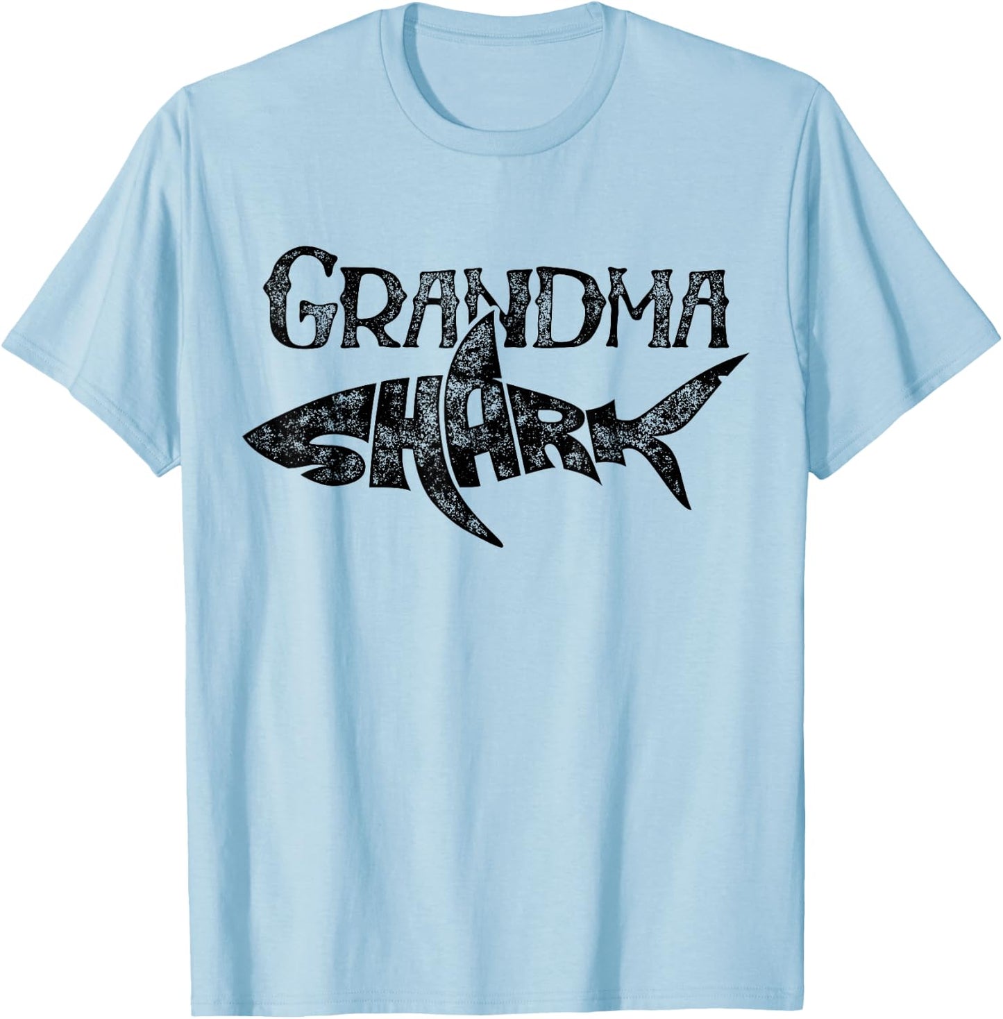 Grandma Shark T Shirt Family Matching Women Jawsome Gift T-Shirt - T-Shirt | Light Blue