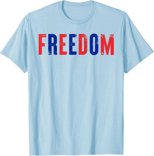I Love The Taste of Freedom - Matching Fourth of July Couple T-Shirt - T-Shirt | Light Blue