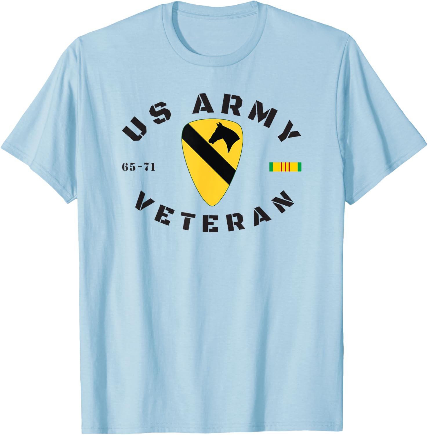 Us Army 1st Cav Vietnam Vet T-Shirt - T-Shirt | Light Blue