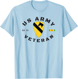 Us Army 1st Cav Vietnam Vet T-Shirt - T-Shirt | Light Blue