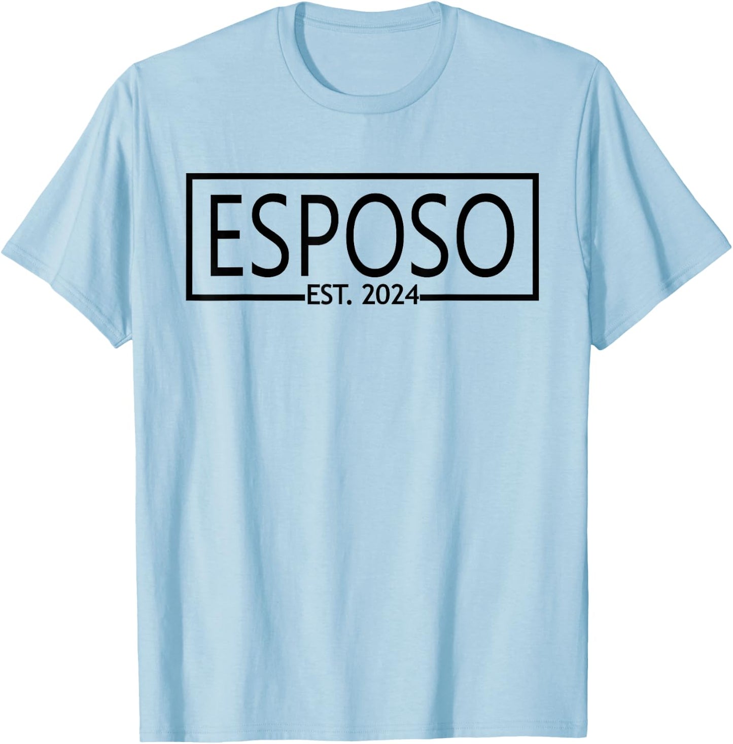 Esposo Est. 2024, Wedding Latino Spanish Husband Married T-Shirt - T-Shirt | Light Blue